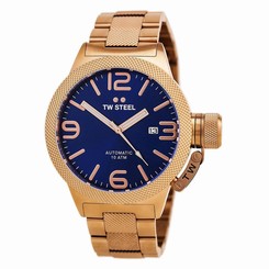 TW Steel CB185 Gent's Canteen Blue Dial Rose Gold Automatic Watch