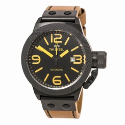 TW Steel CS45 Gent's Black Dial Brown Leather Band Automatic Watch