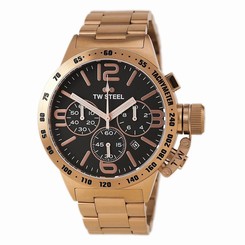 TW Steel CB173 Gent's Canteen Quartz Rose Gold Steel Chrono Watch