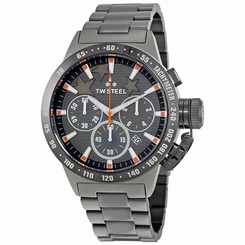 TW Steel Canteen Chronograph Dark Grey Dial Mens Watch TW313