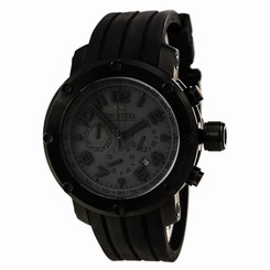 TW Steel TW128 Men's Black IP Chronograph Black Dial Watch