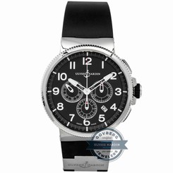 Ulysse Nardin Marine Chronograph 1503-150-3/62 Auto Steel Titanium Mens Watch 845960059763