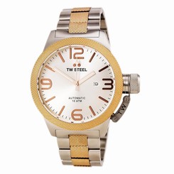 TW Steel CB126 Gent's Automatic Silver Dial TT Rose Gold Watch