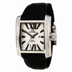TW Steel CE3015B Gent's CEO Diamond MOP Dial Black Strap Watch