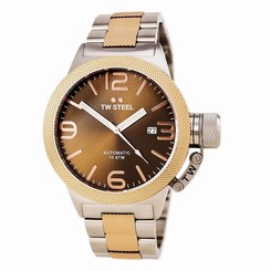 TW Steel CB155 Gent's Brown Dial TT Rose Gold Automatic Watch