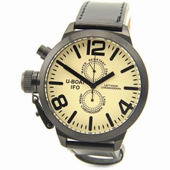 U-Boat Left Hook IFO 7248 Stainless Steel Black Men Watch 2242