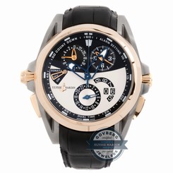 Ulysse Nardin Sonata Streamline Chiming Alarm 675-01 Auto Steel Gold Mens Watch