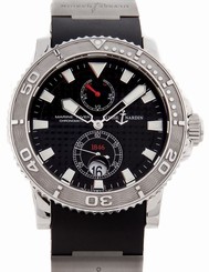 Ulysse Nardin Maxi Marine Diver Chronometer Black Strap Mens Watch 263-33-3/92 717449267658