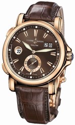 Ulysse Nardin GMT Big Date 42mm 18kt Rose Gold 246-55/95 COMPLETE Ret: $23,300