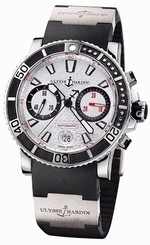 New Mens Ulysse Nardin Maxi Marine Diver Chronograph Auto Watch 8003-102-3/916