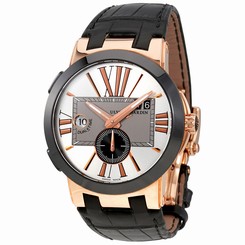 Ulysse Nardin Executive Dual Time 18 Carat Rose Gold Automatic Mens Watch