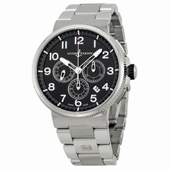 Ulysse Nardin Marine Chronometer Black Stainless Steel Mens Watch 15031507M62 845960059770