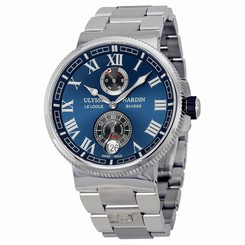 Ulysse Nardin Marine Chronometer Blue Dial Stainless Steel Mens Watch