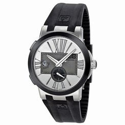 Ulysse Nardin Executive Dual Time Automatic Silver Dial Mens Watch 243-00-3-421 845960031523