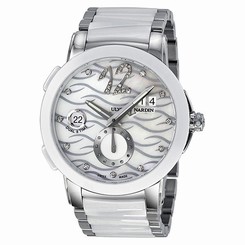 Ulysse Nardin Executive Dual Time Diamond Mother of Pearl Ceramic Ladies Watch