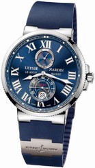 ULYSSE NARDIN Maxi Marine Diver Chronometer Rubber Band 263-67 Ret $8,800