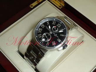 Ulysse Nardin Marine Chronometer Manufacture 45mm Stainless Steel 1183-122-7M/42