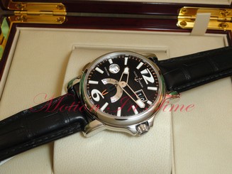 Ulysse Nardin GMT Big Date 42mm Stainless Steel Black Dial Black Strap 243-55/62