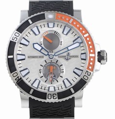 ULYSSE NARDIN Maxi Marine Diver Silver Dial Men's Watch 263-90-3/91 Retail$9,500
