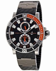 ULYSSE NARDIN Maxi Marine Diver Black Dial Men's Watch 263-90-3/92 Retail $9,500 717449267672