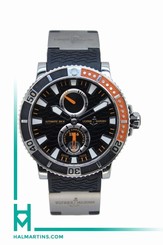 Ulysse Nardin Men's Stainless Steel Maxi Marine Diver - Black Dial - Ref. 263-90