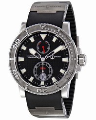ULYSSE NARDIN Maxi Marine Diver Chronometer Rubber Band 263-33-3/92 Retail$7,800 717449267658