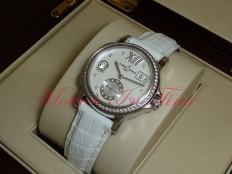 Ulysse Nardin GMT Big Date 37mm Diamond Bezel Diamond Dial Stainless 243-22B/391