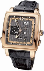 Ulysse Nardin Quadrato Dual Time Perpetual Calendar 18kt Rose Gold 326-90/69
