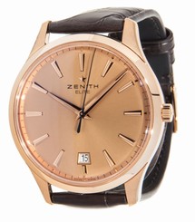 Zenith Caption Central Seconds 18K Gold Strap Mens Watch 18.2020.670/95.C498