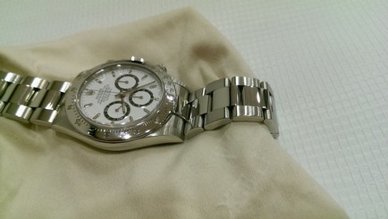 ROLEX A SERIES ZENITH STEEL DAYTONA WITH BOX AND PAPERS RARE 16520 WHITE DIAL