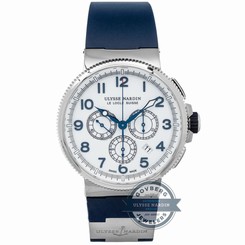 Ulysse Nardin Marine Chronograph 1503-150-3/60 Auto Steel Titanium Mens Watch 794504202649