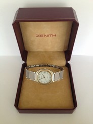 Excellent ZENITH Steel and Gold plated Swiss Unisex Quartz Watch
