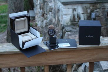 New Zenith Pilot Montre d'Aeronef Type 20 GMT Limited Edition Titanium Watch