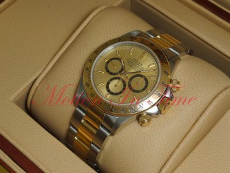 Rolex Daytona 40mm Chronograph Two-Tone Zenith Movement Champagne Dial 16523