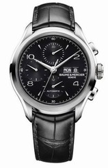 Baume & Mercier Clifton Automatic 43mm Steel/Leather Men's Watch 10211