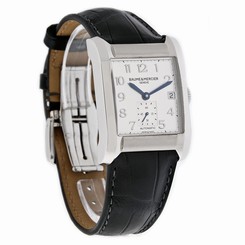 Baume & Mercier Hampton Mens STL Leather Strap Swiss Automatic Watch 10026