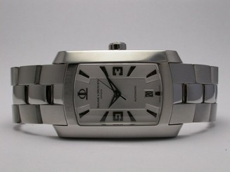 BAUME MERCIER HAMPTON MILLEIS STAINLESS STEEL AUTOMATIC WATCH MOA08508