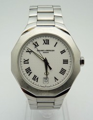 BAUME & MERCIER RIVIERA MEN'S STAINLESS STEEL QUARTZ WATCH 65470