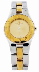 Baume & Mercier Linea Gold Toned Dial Stee Women Watch MOA00332 - Open Box - ***