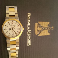 Baume Mercier Geneve Riviera BM0225 Gold S. Steel Iraq Saddam Hussein Men Watch