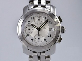 Pre-Owned BAUME & MERCIER Capeland Chronograph MV045216 Men's SS Silver AT, MD