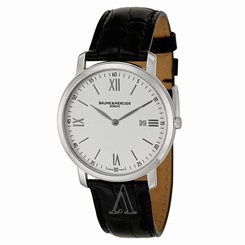 NWT BAUME AND MERCIER MOA10097 MEN'S CLASSIMA EXECUTIVES WATCH Black Silver RELO