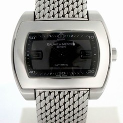 Pre-Owned BAUME & MERCIER Hampton MOA08341 SS Gray Dial Automatic Men's Watch,MD