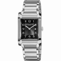 Baume-et-Mercier Hampton Men's 27mm Silver Steel Bracelet & Case Watch 10021