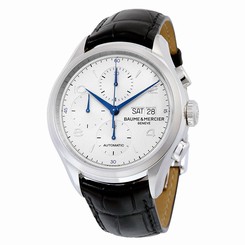 Baume et Mercier Clifton Automatic Chronograph Silver Dial Mens Watch MOA10123 7613268246672