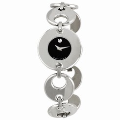 MOVADO WOMEN'S BULETO CHARM STYLE STAINLESS STEEL WATCH 0605918 - NEW