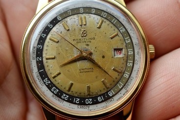 Ultra rare Breitling Unitime 1 260 Worldtime Automatic