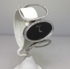 CHOPARD CLASSIQUE 18K WHITE GOLD, DIAMOND LADIES WATCH NEW $35,140 RETAIL!