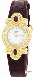 Ladies Chopard 18k Yellow Gold Diamond Watch 12/5959-21