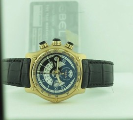 Ebel Men`s 1911 BTR139 Chrono 18K Rose Gold Watch LIMITED EDITION COMPLETE MINT